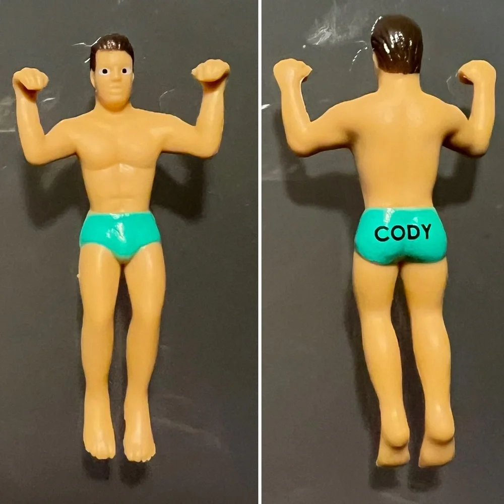 🍷NWOT 6 Wine Glass Markers | Speedo-Wearing Men | Caucasian